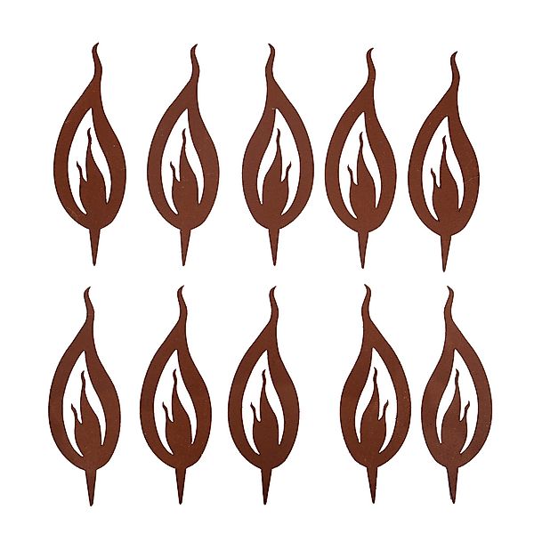 UNUS GARDEN Gartenstecker Gartenstecker Roststecker 10er günstig online kaufen