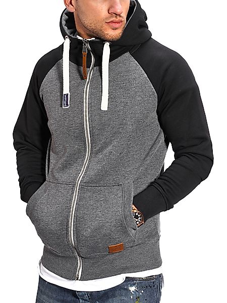behype Kapuzensweatjacke BHSILA im Color-Block Stil günstig online kaufen