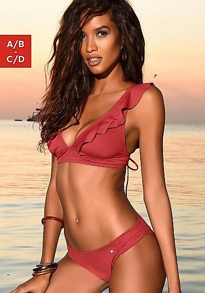 JETTE Triangel-Bikini mit Volant günstig online kaufen