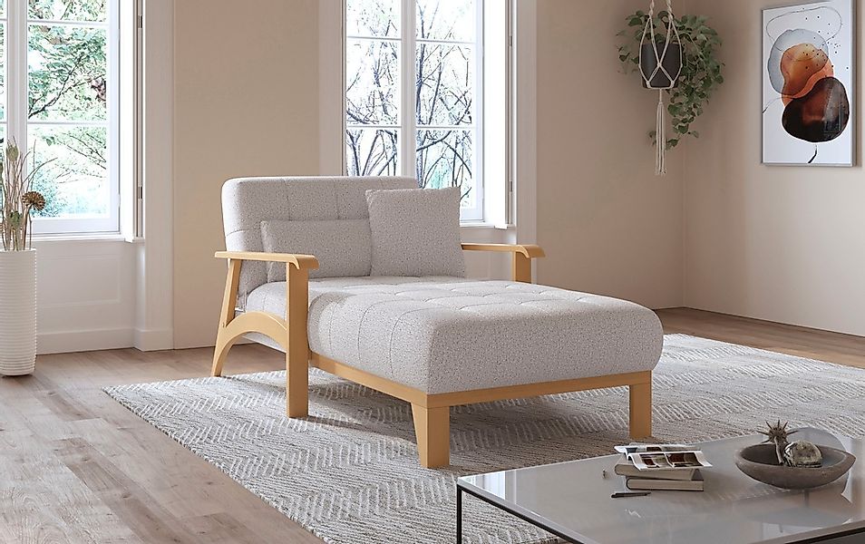 sit&more Recamiere "Billund", Armlehnen aus eichefarbigem Buchenholz, versc günstig online kaufen