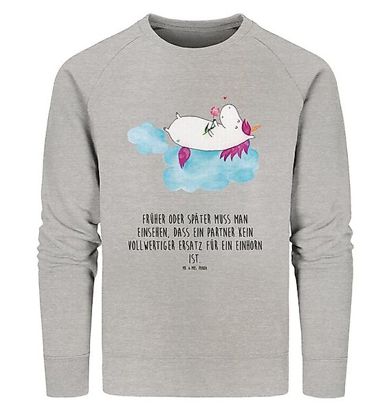 Mr. & Mrs. Panda Longpullover Einhorn Verliebt Größe M - Heather Grey - Ges günstig online kaufen
