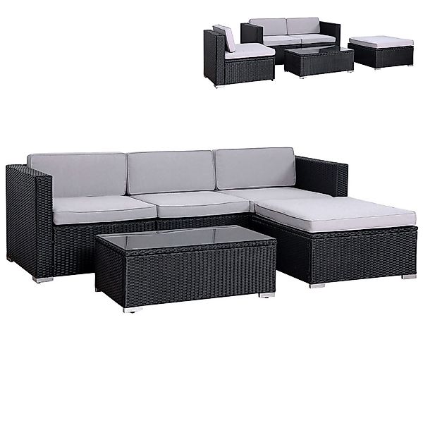SVITA Loungeset, (Gartenlounge, 1-tlg), CALIFORNIA, Ecksofa, günstig online kaufen