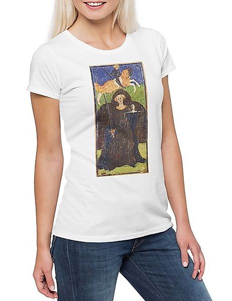 Urban Backwoods Print-Shirt Tarot Arcanum Justice Damen T-Shirt Karte Karte günstig online kaufen