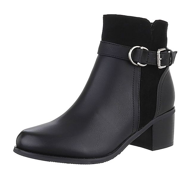 Ital-Design Damen Elegant Stiefelette (88489323) Blockabsatz Stiefeletten i günstig online kaufen