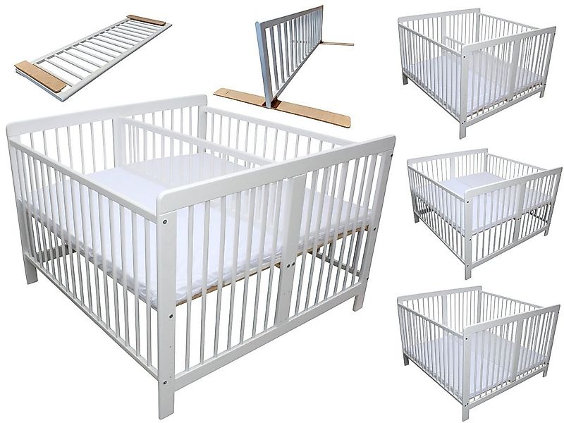 Micoland Kinderbett Zwillingsbett Zwillingskinderbett Kinderbett für Zwilli günstig online kaufen