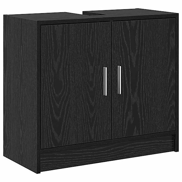 vidaXL Badezimmerschrank mit Tür Schwarz Eichen-Optik 63 x 29 x 55 cm 86920 günstig online kaufen