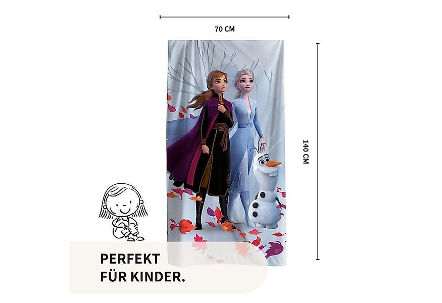 MTOnlinehandel Badetuch Disney Eiskönigin 70x140cm, Geschenk für Mädchen, 1 günstig online kaufen