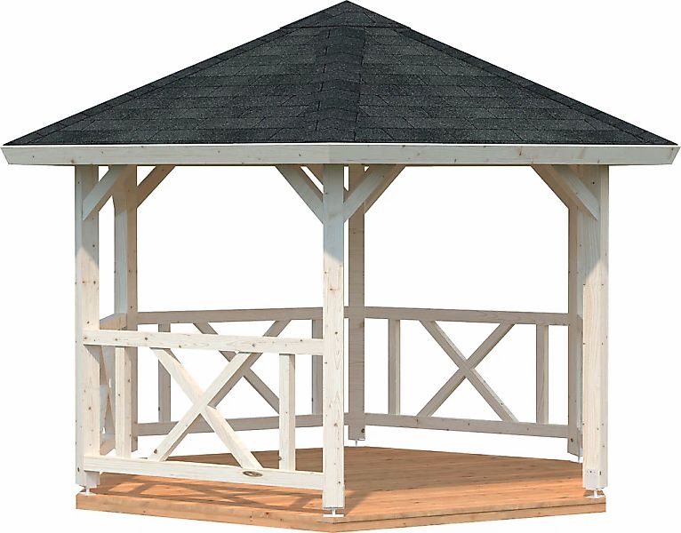 Palmako Holzpavillon "Betty", BxT: 423x423 cm, naturbelassen günstig online kaufen