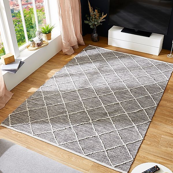 LUXOR living Teppich "Pantin" rechteckig 8 mm Höhe Handweb, Flachgewebe, re günstig online kaufen