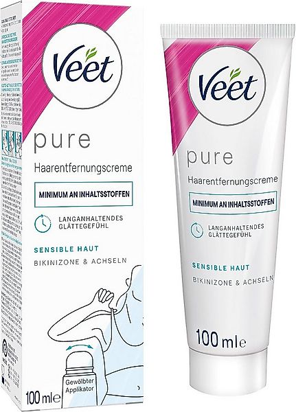 Veet Enthaarungscreme für Bikinizone & Achseln 100 ml, 1 St., Haarentfernun günstig online kaufen