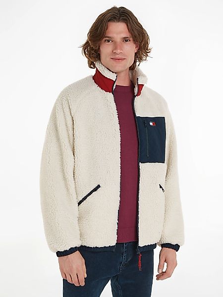 Tommy Jeans Outdoorjacke "TJM OUTDOOR TEDDY JACKET EXT" mit Logoprägung günstig online kaufen