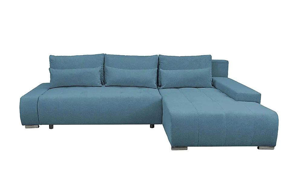 Ecksofa  Bloom ¦ blau ¦ Maße (cm): B: 267 H: 85 Polstermöbel > Sofas > 3-Si günstig online kaufen