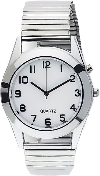 Maximex Quarzuhr PURE, beleuchtet, silber, Gehäuse: günstig online kaufen