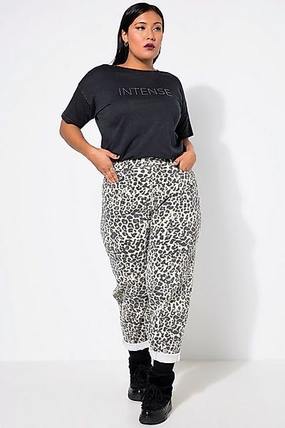 Studio Untold Regular-fit-Jeans Ballon-Jeans High Waist Leoprint 5-Pocket günstig online kaufen