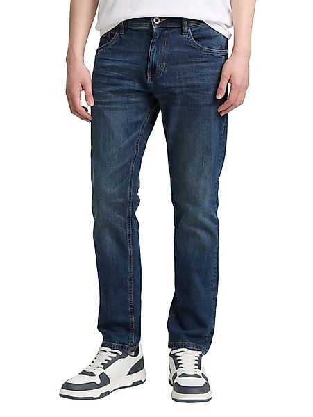 Tom Tailor Herren Jeans TTJOSH REGULAR - Mid Waist - Regular Slim Fit - Bla günstig online kaufen