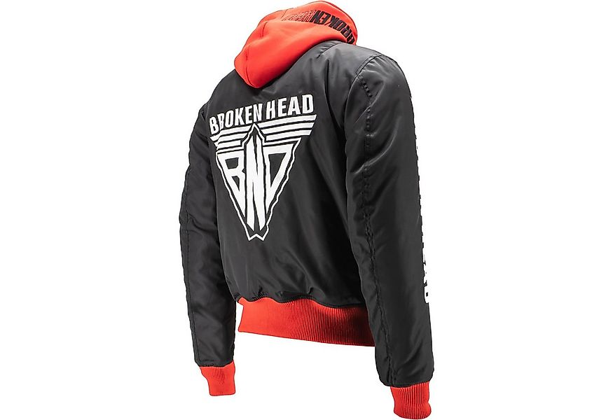 Broken Head Bomberjacke Bomberjacke BND Logo Schwarz-Rot günstig online kaufen