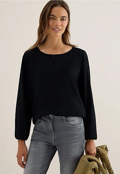Bluse in Unifarbe günstig online kaufen