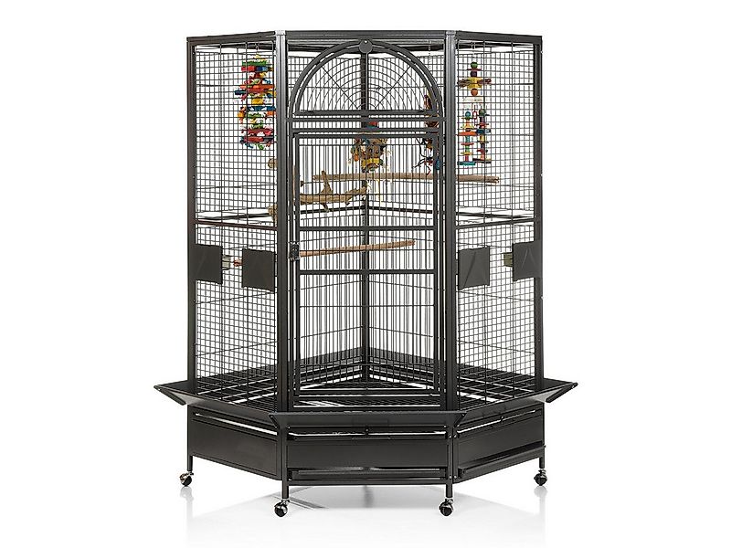 Montana Cages Vogelkäfig Eckkäfig DENVER - Eckvoliere XXL, Papageienkäfig, günstig online kaufen