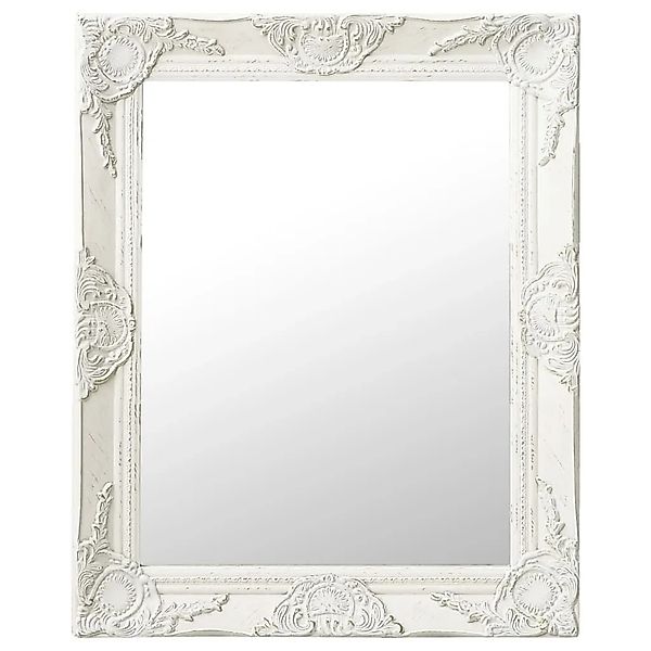 vidaXL Wandspiegel im Barock-Stil 50x60 cm Weiß 320316 günstig online kaufen