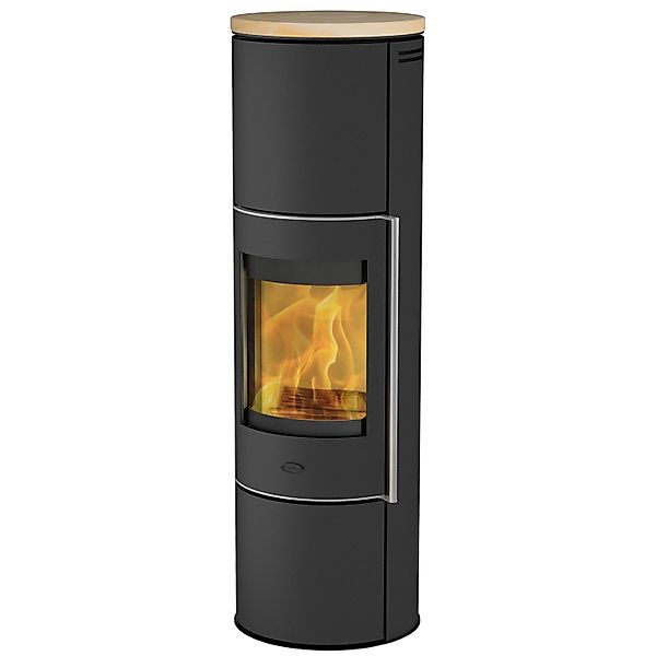 Fireplace Perondi Kaminofen Sandstein Schwarz 5 kW günstig online kaufen