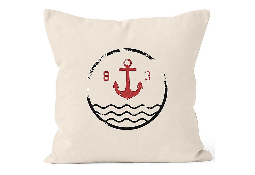 Autiga Dekokissen Kissenbezug Anker Vintage Kissenhülle Dekokissen 40x40 Ba günstig online kaufen
