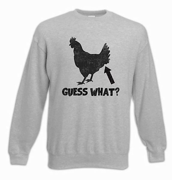 Urban Backwoods Sweatshirt Guess What Sweatshirt Chicken Butt Quote Fun Jok günstig online kaufen