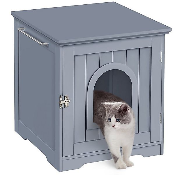 Yaheetech Tierhaus, Katzenschrank mit Stauraum Katzenhaus mit Tür günstig online kaufen