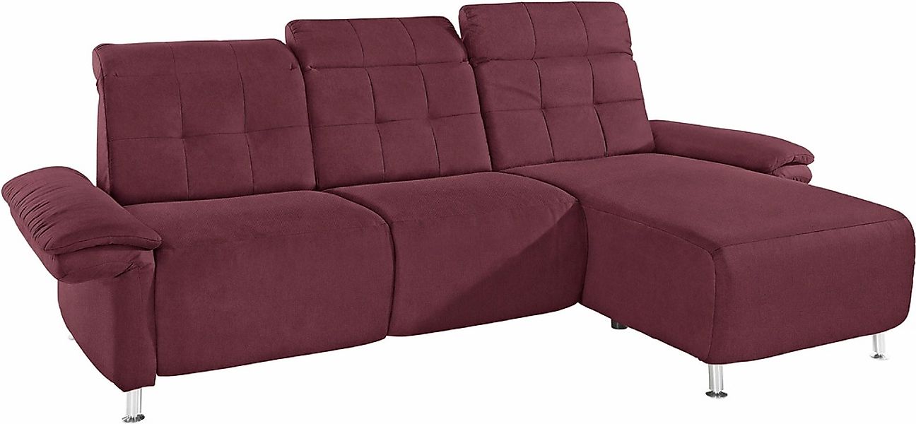 Home affaire Ecksofa "Manhattan L-Form" 2 Sitze mit elektrischer Relaxfunkt günstig online kaufen