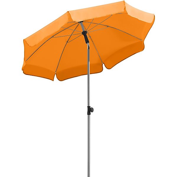 Schneider Balkonschirme Locarno Ø 150 cm Mandarine mit Push-Up Mechanik günstig online kaufen