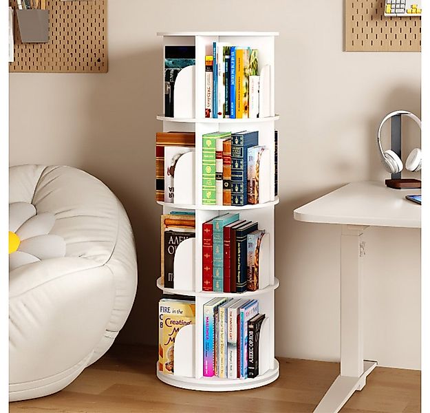 NUODWELL Bücherregal Drehbare Bücherregal, 2/3/4/5 Etagen Stehregale Lagerr günstig online kaufen