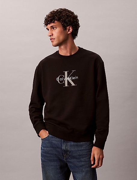 Calvin Klein Jeans Sweatshirt LS EU 350TERRY MONOLOGO CN SWTSH Rundhalsauss günstig online kaufen