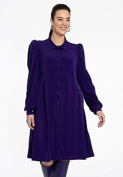 Yoek A-Linien-Kleid mit Puffärmeln günstig online kaufen