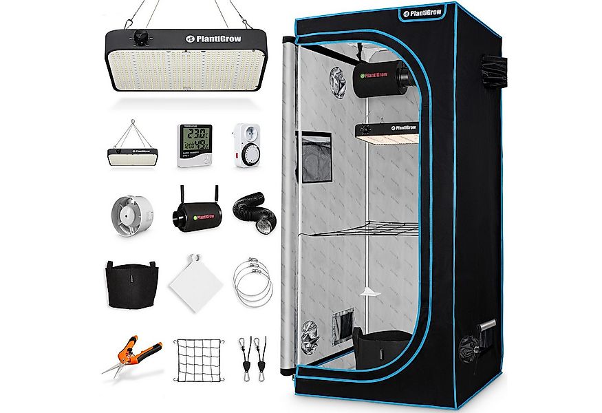 PlantiGrow Gewächshaus PlantiGrow Growbox Komplettset – Indoor Gewächshaus, günstig online kaufen