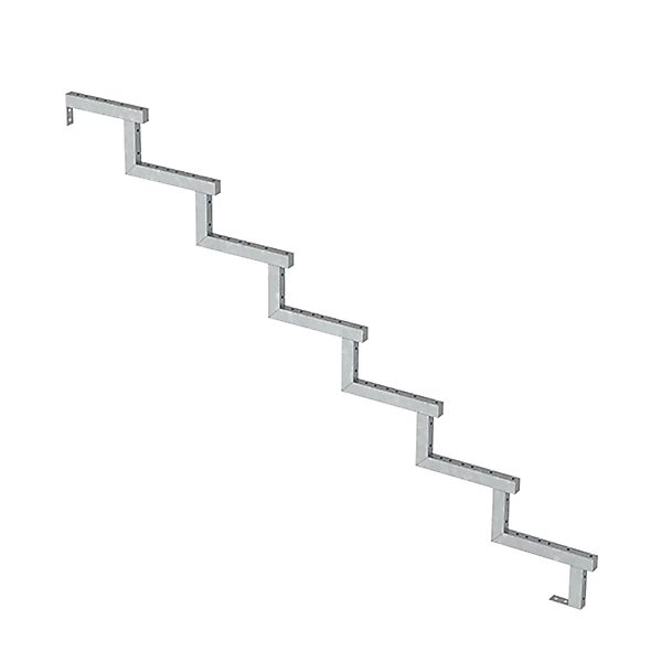 Plus A/S Treppenwange 7-Stufen - Schritttiefe 28 cm D 178 cm H 119 cm Feuer günstig online kaufen