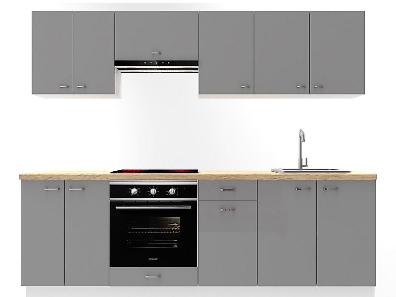 OMILI Küchenzeile OLVIT (Breite 240cm), Fronten 18mm, SOFTCLOSE, metallbox günstig online kaufen