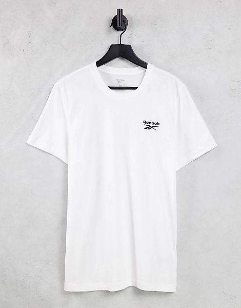 Reebok – T-Shirt mit Logo in Weiß günstig online kaufen