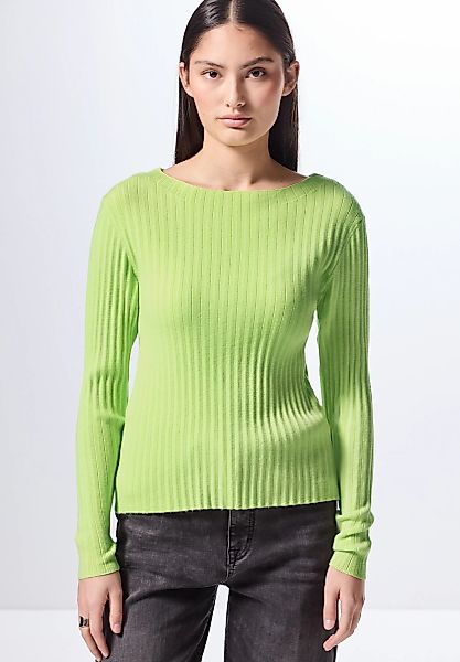 STREET ONE STUDIO Strickpullover mit U-Boot-Ausschnitt günstig online kaufen