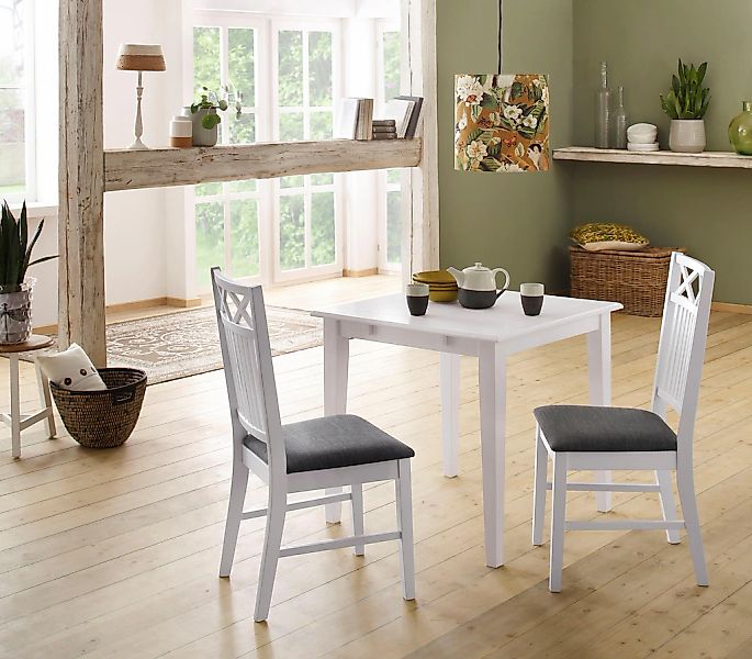 OTTO home Essgruppe "Olvera" Set, 3 Stk. tlg. bestehend aus Esstisch 80 cm, günstig online kaufen