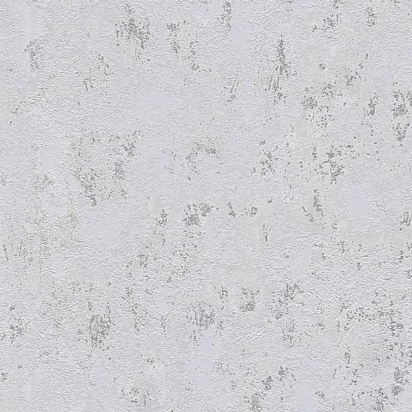 PROFHOME 393872-GU Spachtel Putz Tapete Struktur Metallic Grau Silber 0,53 günstig online kaufen