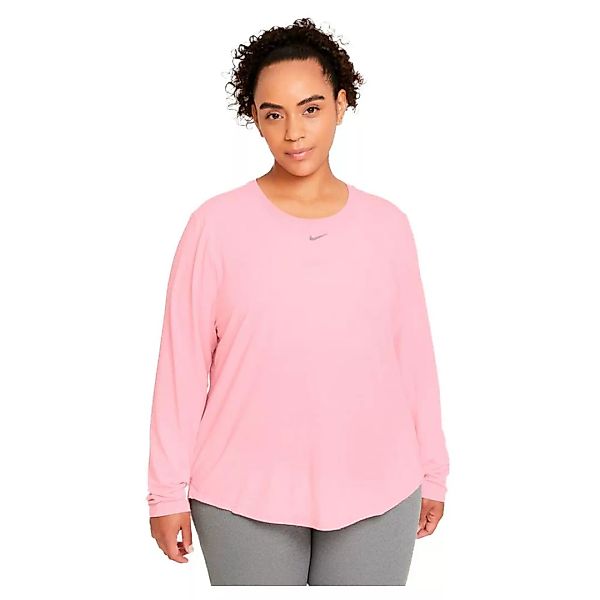 Nike Dri Fit One Luxe Langarm-t-shirt XL Pink Glaze / Reflective Silver günstig online kaufen
