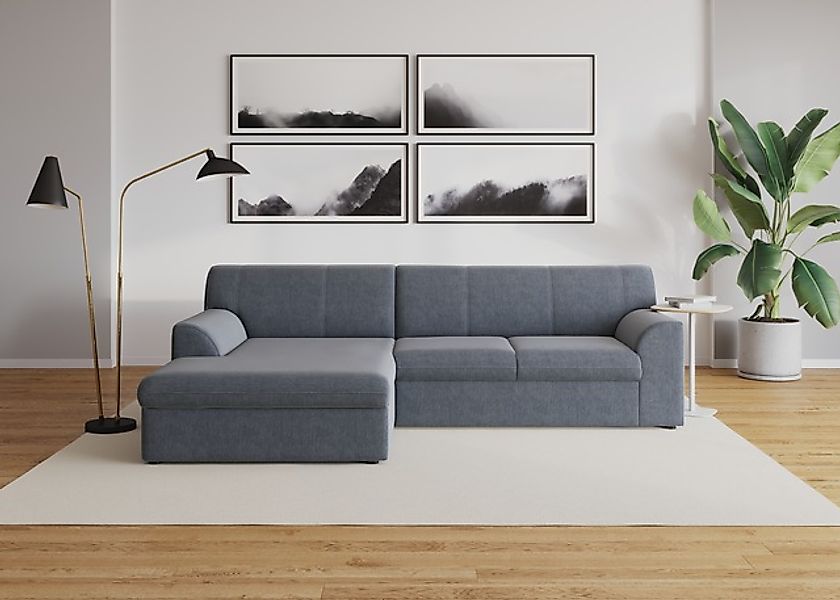 DOMO collection Ecksofa »Topper, elegant und zeitlos, kompaktes Stellmaß 24 günstig online kaufen