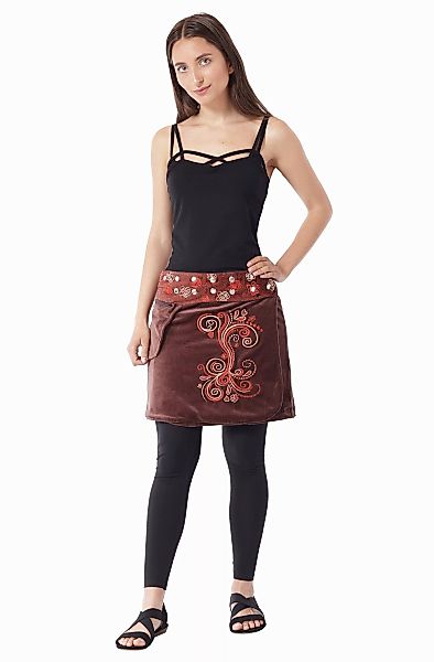 PUREWONDER Wickelrock Winterrock sk236 aus Samt günstig online kaufen