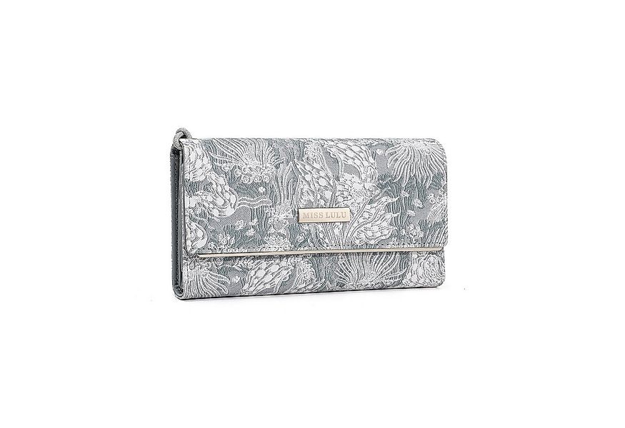 Miss Lulu Geldbörse Damen Mehrfarbig Portemonnaie aus Kunstleder günstig online kaufen