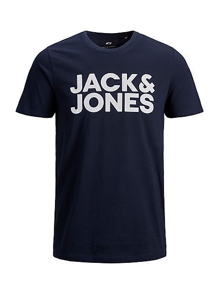 Jack & Jones Herren Rundhals T-Shirt JJECORP LOGO - Regular Fit Plussize günstig online kaufen