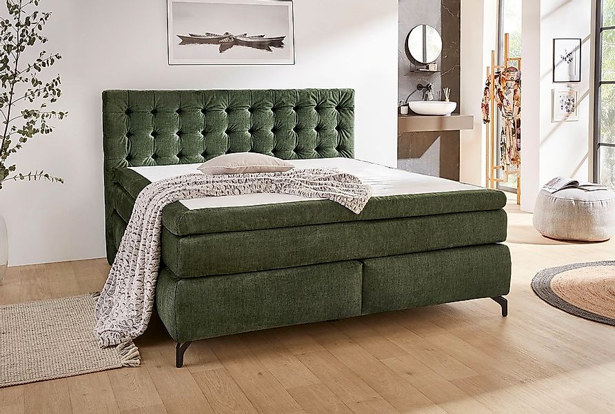 Jockenhöfer Gruppe Boxspringbett "Jessica inklusive 9cm Kaltschaum-Topper", günstig online kaufen
