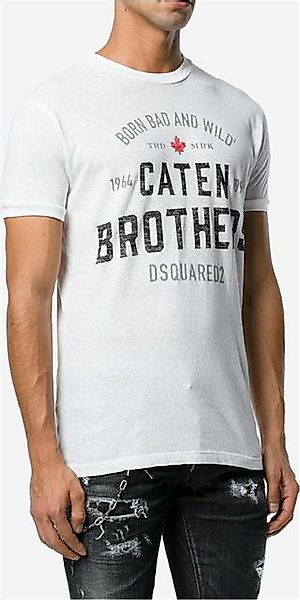 Dsquared2 Print-Shirt Dsquared2 Caten Brothers T-Shirt Herren Weiß XXL günstig online kaufen