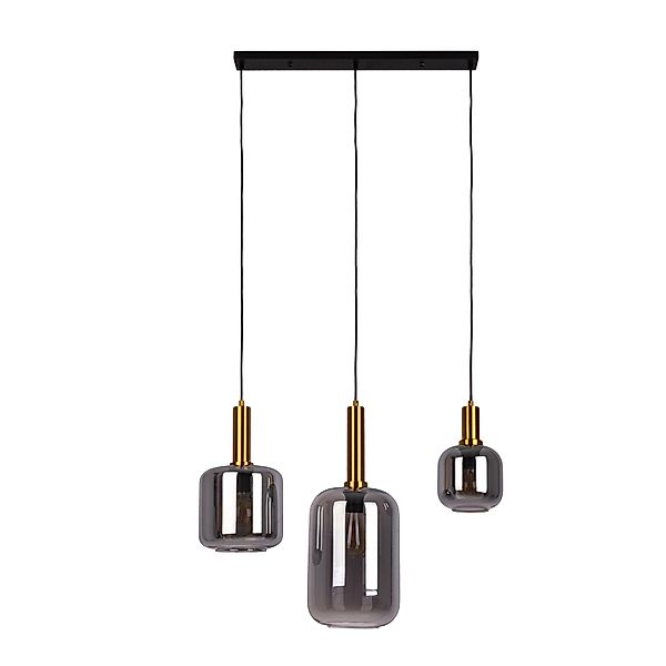 Näve Pendelleuchte Fumo Schwarz 150 cm x 82,4 cm x 22 cm 3er-Set günstig online kaufen