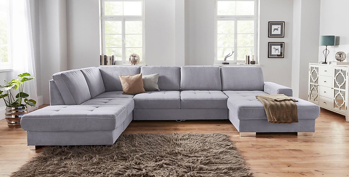 sit&more Wohnlandschaft "Santorini U-Form" mit Federkern und Sitztiefenvers günstig online kaufen