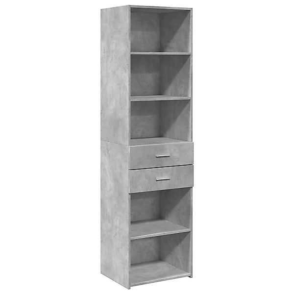 vidaXL Highboard Betongrau 50x42,5x185 cm Holzwerkstoff 3281458 günstig online kaufen