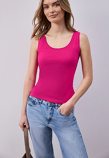 STREET ONE Trägertop mit Materialmix günstig online kaufen